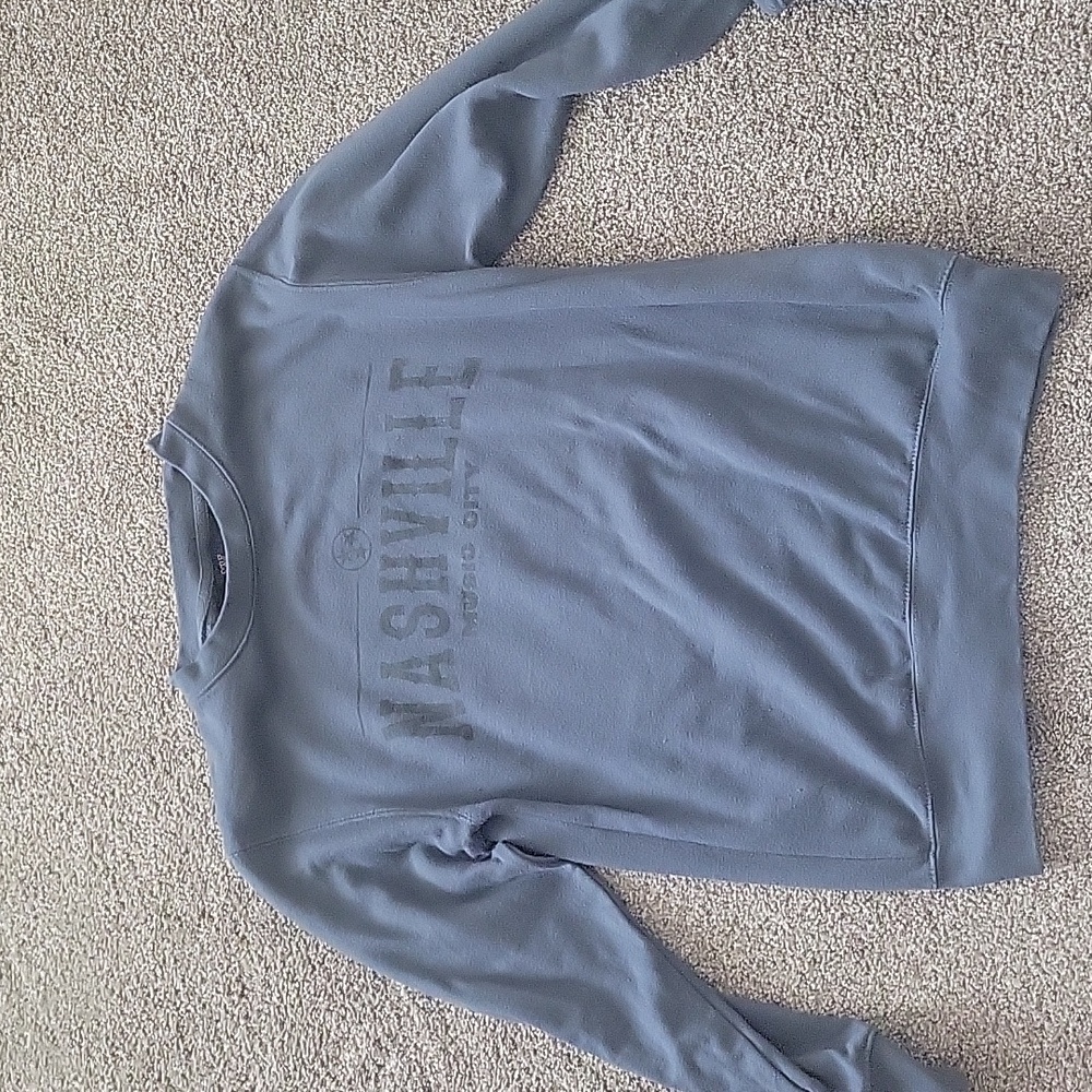 Blueish/grey crew neck hoodie